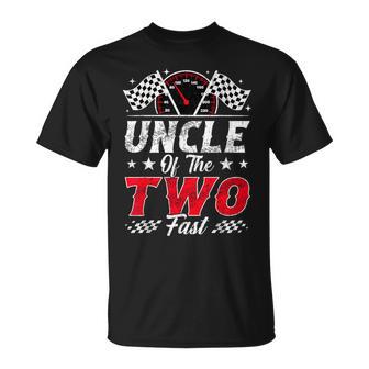 Uncle Of The Two Fast 2Nd Birthday Racing Car Family T-Shirt | Mazezy