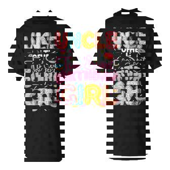 Uncle Of The Two Sweet Birthday Girl Donut 2Nd Birthday T-Shirt | Seseable FR