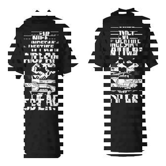 Never Underestimate An Old Man Driving Slot Cars RC Cars T-Shirt | Mazezy