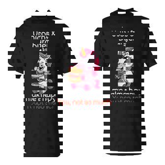 Unicorn Burger Shirt Sarcastic Unicorn Lover Burger T-Shirt | Mazezy