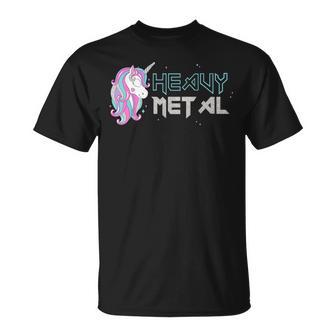 Unicorno Heavy Metal Musica Ironica Unicorno Heavy Metal Maglietta - Novitaregali