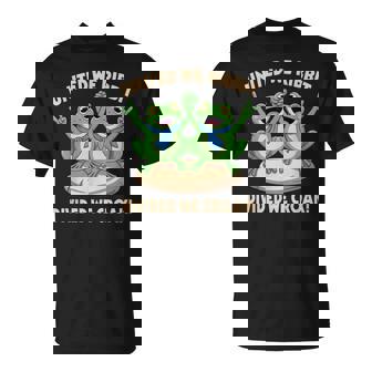 United We Ribbit Divided We Croak Frog Of Portland T-Shirt | Mazezy