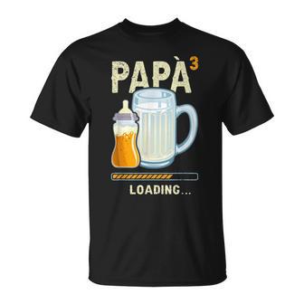 Uomo Papà In Arrivo Papà In Attesa Terzo Figlio Maglietta - Novitaregali