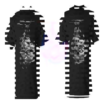 Upside Down Bat – Cute Big Eyes Kawaii Animal Tank Top T-Shirt - Monsterry