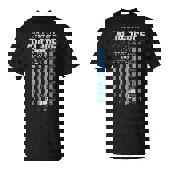 US Air Force Proud Wife Flag American USAF Family Matching T-Shirt | Mazezy