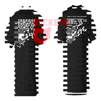 Us Cities Buckeye Girl Ohio Home Heart State T-Shirt - Monsterry