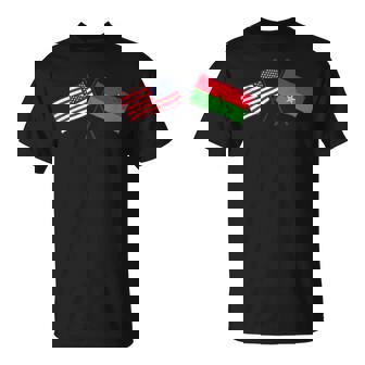 USA Burkina Faso Crossed Flags American Burkina Faso Jersey T-Shirt | Mazezy