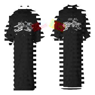 USA Sri Lanka Crossed Flags American Sri Lankan Friendship T-Shirt | Mazezy