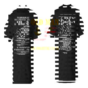 USS Forrestal CVA-59 Aircraft Carrier Veteran Old Man Papa T-Shirt | Mazezy