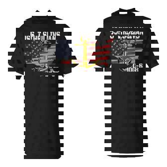 USS The Sullivans DDG-68 Destroyer Veterans Father Grandpa T-Shirt | Mazezy