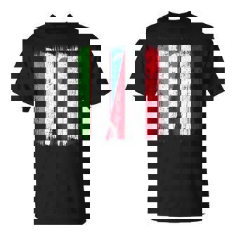 Uzbekistan Austria Half Flag Uzbek Austrian Heritage T-Shirt | Mazezy