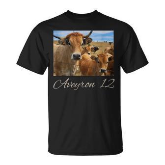 Vache Aubrac Aveyron 12 Idée-Cadeau Humour Aveyronnais T-Shirt - Cadeauxyz