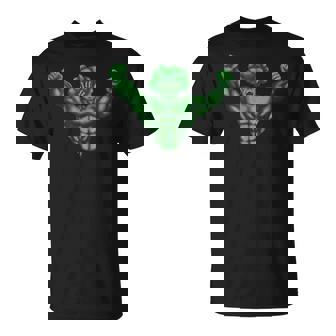 Vegan Power Vegetarian Plant Broccoli Bodybuilding Workout T-Shirt | Mazezy