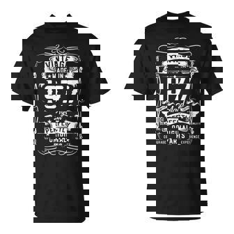 Vintage 1977 49Yr 49Th Birthday For 49 Years Old T-Shirt - Thegiftio