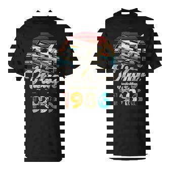 Vintage 1986 Cumpleaños 40 Años Cassette Lápiz Camiseta unisex - Regaloses