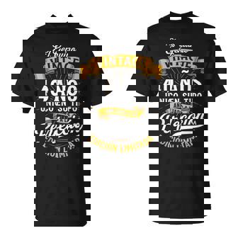 Vintage 40Th Birthday 40 Birthday Spanish T-Shirt - Thegiftio