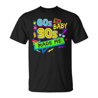 Vintage Années 80 80 Baby Années 90 Made Me Retro Nostalgie T-Shirt - Cadeauxyz