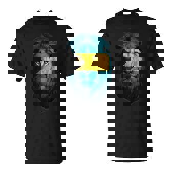 Vintage Bahamas Flag Lion With Bahamas Flag T-Shirt | Mazezy