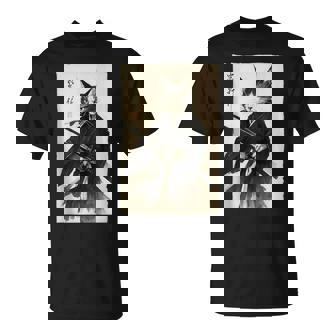 Vintage Cat Warrior Graphic For Japanese Animation & Comics Tank Top T-Shirt | Mazezy