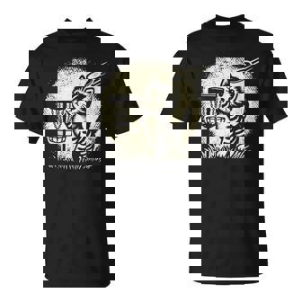 Vintage Cute Kitten Playing Disc Golf Golfing Golfer Cat T-Shirt | Mazezy