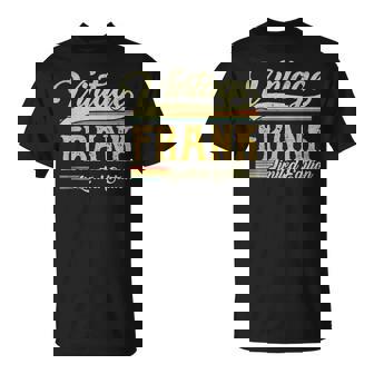 Vintage Frank Name Saying For Frank Birthday T-Shirt | Mazezy