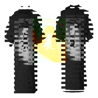 Vintage Japanese Cat Alien Abduction Kawaii Cat UFO T-Shirt | Mazezy