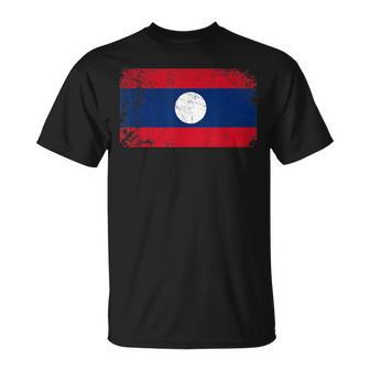 Vintage Made In LAOS LAO Flag T-Shirt | Mazezy