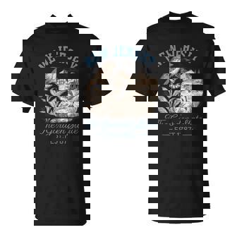 Vintage New Jersey The Garden State Tshirt T-Shirt | Mazezy