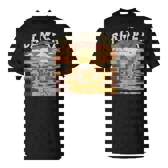 Vintage Palmyra Historical Ruins And Desert Architecture Tank Top T-Shirt | Mazezy