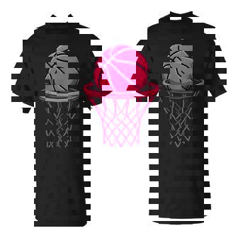 Vintage Pink Basketball Toddler For Girl T-Shirt - Monsterry