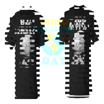 Vintage Prime Meridian Day Cool Earth Science Glob Lovers T-Shirt | Mazezy