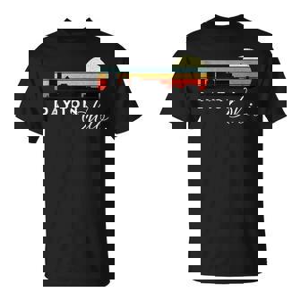 Vintage Retro 1980s Sunset Dayton Skyline Ohio Souvenir Tank Top T-Shirt | Mazezy