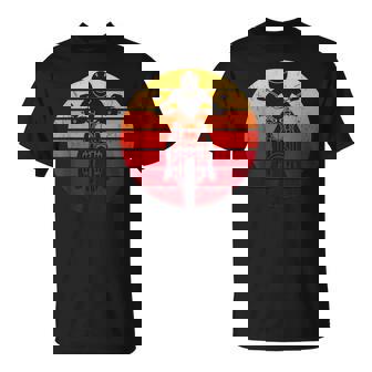 Vintage Retro Bike Motorcycle Rider Sunset Motorbike T-Shirt | Mazezy