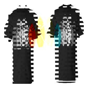 Vintage Surfboard Beach Surf Surfer Wave Surfing Graphic T-Shirt | Mazezy