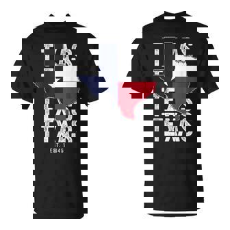 Vintage Texas State Flag Map Southern Texan Est 1845 For Men T-Shirt - Monsterry