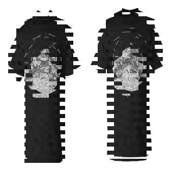 Vintage Topographic Art Retro Geography Space Science Lovers T-Shirt | Mazezy