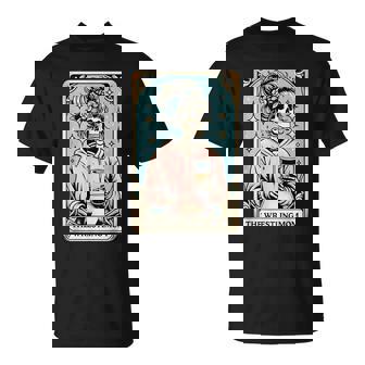 Vintage The Wrestling Mom Tarot Card Skeleton Mama Mom T-Shirt | Seseable UK