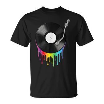 Vinyl Record Melting Music Turntable T-Shirt - Thegiftio UK