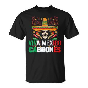 Viva Mexico Cabrones Divertida Mexicana Camiseta unisex - Regaloses