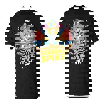 Volleyball Player Seagull Bird Playing Volleyball T-Shirt | Mazezy