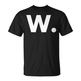 W W Es Ganador Ganador Letra W Camiseta unisex - Regaloses