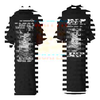 Wait I'm Goated Cat Silly Cat Meme T-Shirt - Thegiftio