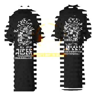 Walleye Fishing And Beer Fisherman T-Shirt - Thegiftio