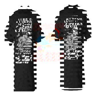 All I Want For Christmas Is 67 Hours Of Sleep Meme Nurse T-Shirt | Mazezy