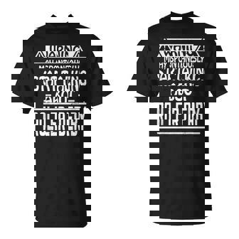 Warning May Spontaneously Talk About Roller Derby Skater T-Shirt | Mazezy