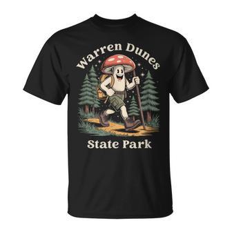 Warren Dunes State Park Michigan Hiking Mushroom Vacation T-Shirt | Mazezy