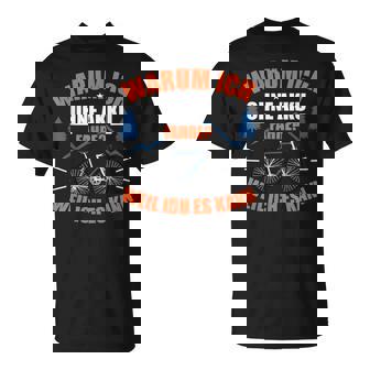 Warum Ich Ohne Akku Fahre Lustiges Rennrad Radfahrer T-Shirt - Seseable