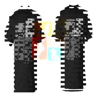 Weenie Vintage Collage Dachshund Dad Mom God Lover T-Shirt - Monsterry