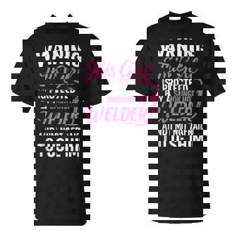 Welder Wife Welder Girlfriend Women Birthday Tank Top T-Shirt | Mazezy