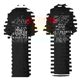 Welo Knows Everything Welo Fathers Day From Son T-Shirt - Thegiftio